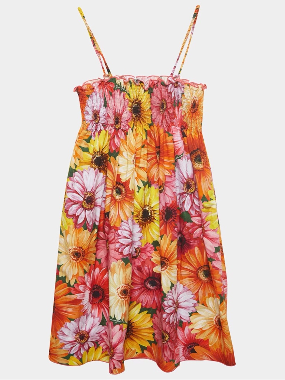 Dolce & Gabbana Pink, Orange Floral Dress